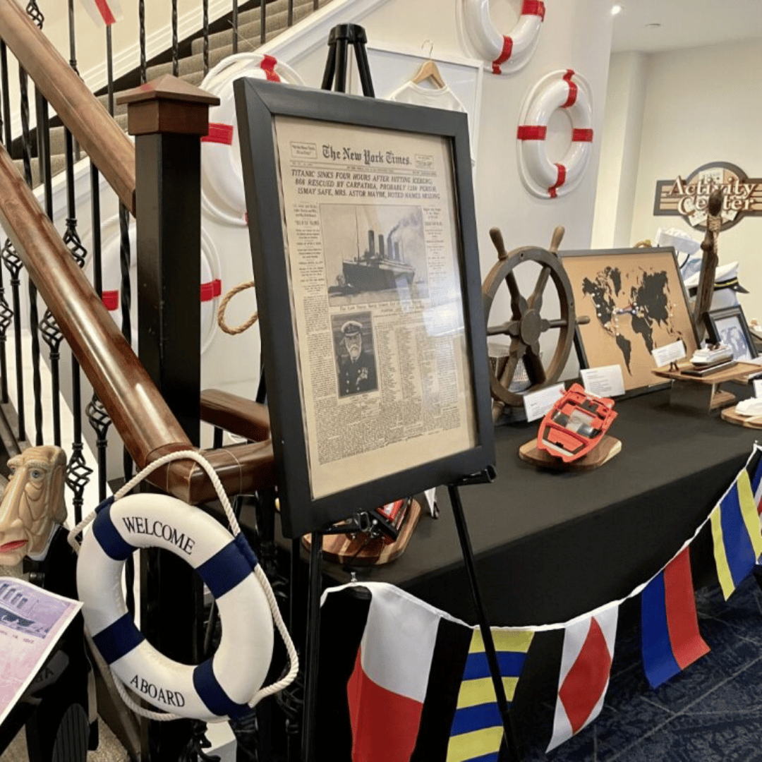 The Bristal at East Northport hosted a Signature Immersive Program, setting sail on cruise ships